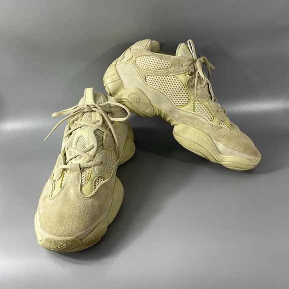 Adidas Yeezy Boost 500 v2 Super Moon Yellow Sneakers, Size 12 - Picture 1 of 16